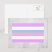 Carte Postale Drapeau de fierté intersexe (Devant / Derrière)