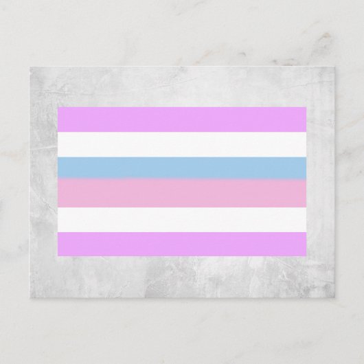 Carte Postale Drapeau de fierté intersexe (Devant)