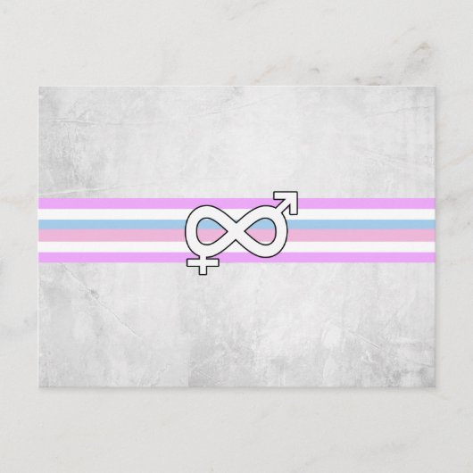 Carte Postale Drapeau de fierté intersexe (Devant)