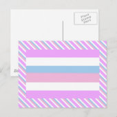 Carte Postale Drapeau de fierté intersexe (Devant / Derrière)