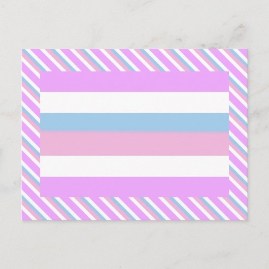 Carte Postale Drapeau de fierté intersexe (Devant)