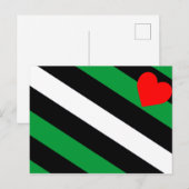 Carte Postale Drapeau de fierté Leather Boi (Devant / Derrière)