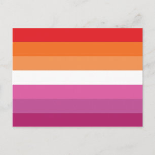 Carte Postale Drapeau de fierté lesbienne