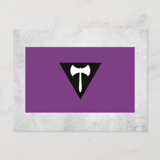 Carte Postale Drapeau de fierté lesbienne (Devant)