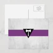 Carte Postale Drapeau de fierté lesbienne (Devant / Derrière)