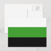 Carte Postale Drapeau de fierté Neutrois (Devant / Derrière)