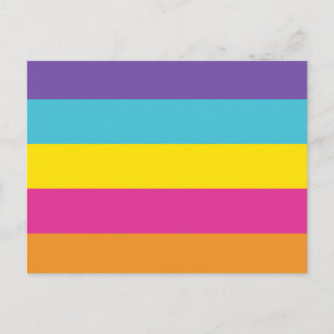 Carte Postale Drapeau de fierté non binaire de genre