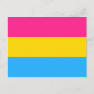 Carte Postale Drapeau de fierté pansexuel LGBTQ