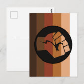 Carte Postale Drapeau de fierté POC (Devant / Derrière)