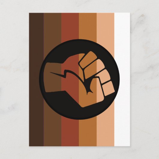 Carte Postale Drapeau de fierté POC (Devant)