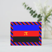 Carte Postale Drapeau de fierté polyamoureuse (Debout devant)