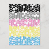 Carte Postale Drapeau de fierté polygender abstrait géométrique (Devant)