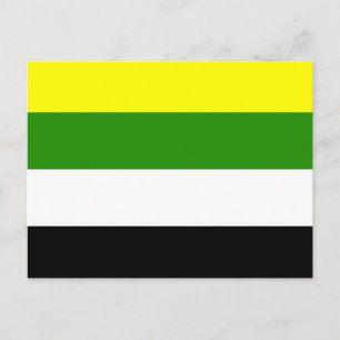 Carte Postale Drapeau de fierté skoliosexuel