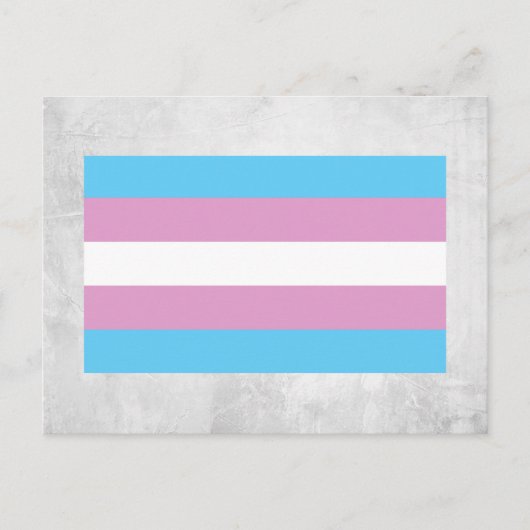 Carte Postale Drapeau de fierté trans (Devant)