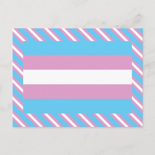 Carte Postale Drapeau de fierté trans (Devant)