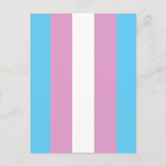Carte Postale Drapeau de fierté trans (Devant)