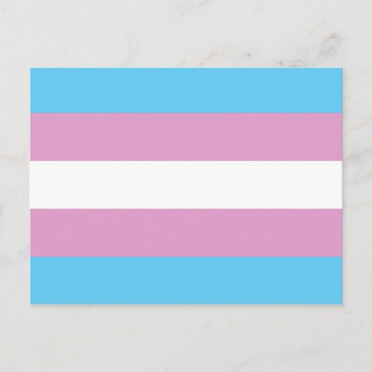 Carte Postale Drapeau de fierté trans - (2) (Devant)