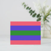 Carte Postale Drapeau de fierté trigender (Debout devant)