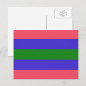 Carte Postale Drapeau de fierté trigender (Devant / Derrière)