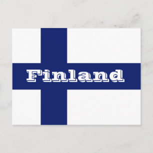 Carte Postale Drapeau de Finlande