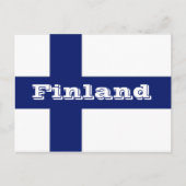 Carte Postale Drapeau de Finlande (Devant)