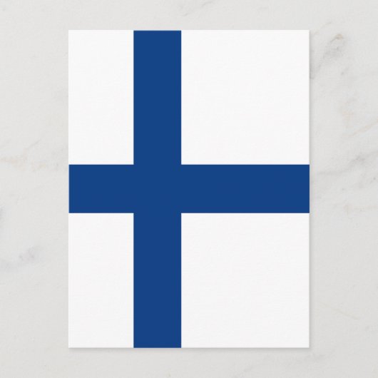 Carte Postale Drapeau de Finlande (Devant)