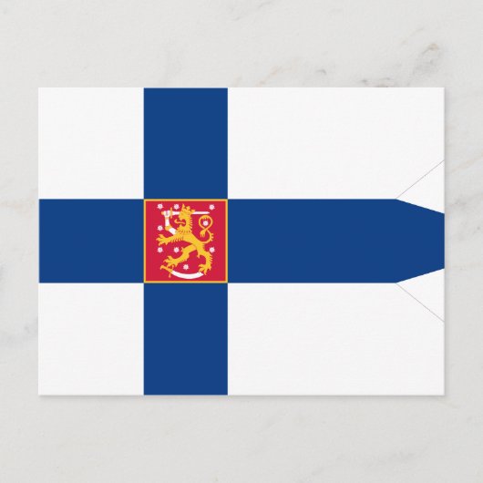 Carte Postale Drapeau De Finlande, Drapeau De Finlande (Devant)