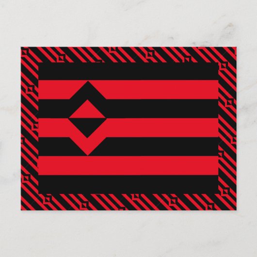 CARTE POSTALE DRAPEAU DE FIST PRIDE (Devant)