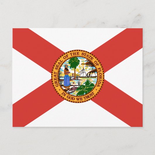 Carte Postale Drapeau de Floride (Devant)