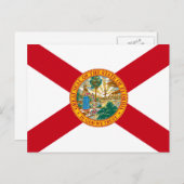 Carte Postale Drapeau de Floride : L'état de soleil des Floridie (Devant / Derrière)