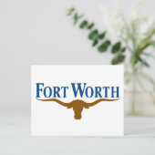 Carte Postale Drapeau de Fort Worth (Texas) (Debout devant)
