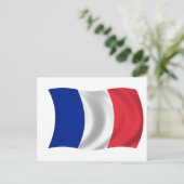 Carte Postale Drapeau de France (Debout devant)