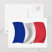 Carte Postale Drapeau de France (Devant / Derrière)