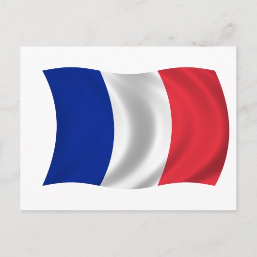 Carte Postale Drapeau de France (Devant)