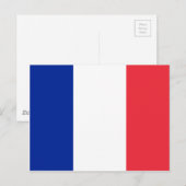 Carte Postale Drapeau de France (Devant / Derrière)