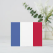 Carte postale Drapeau de France (Debout devant)