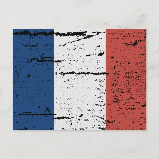 CARTE POSTALE DRAPEAU DE FRANCE (Devant)