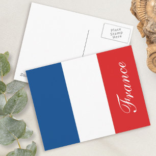 Carte Postale Drapeau de France