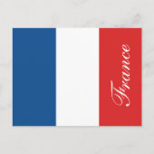 Carte Postale Drapeau de France (Devant)