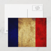 Carte Postale Drapeau de France Grunge (Devant / Derrière)