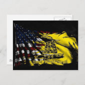 Carte Postale Drapeau De Gadsden - Liberté Ou Mort (Devant / Derrière)