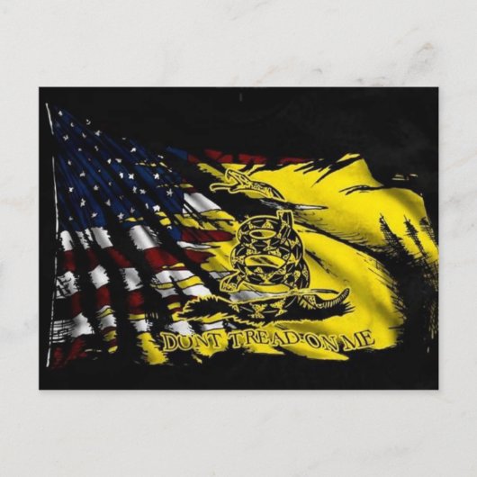 Carte Postale Drapeau De Gadsden - Liberté Ou Mort (Devant)