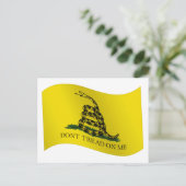 Carte Postale Drapeau de Gadsden, ne me touchez pas (Debout devant)
