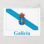 Carte Postale Drapeau de Galice avec nom (Devant)