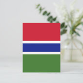 Carte Postale Drapeau de Gambie (Debout devant)