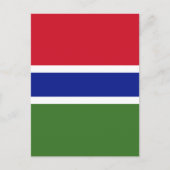 Carte Postale Drapeau de Gambie (Devant)