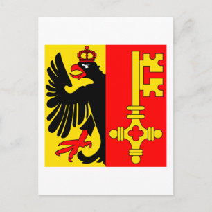 Carte Postale Drapeau de Genève