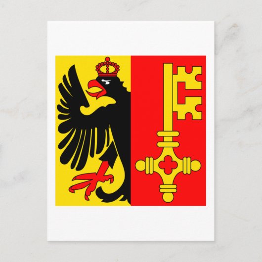 Carte Postale Drapeau de Genève (Devant)