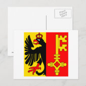 Carte Postale Drapeau de Genève (Devant / Derrière)