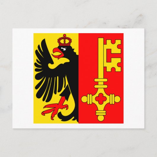 Carte Postale Drapeau de Genève (Devant)